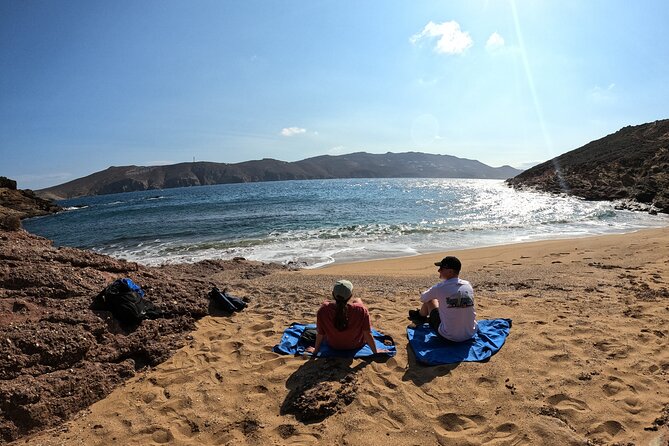 Sea kayaking Mykonos natural beauty beaches - Snacks, Native Herb Tasting, and the Guide-Led Break