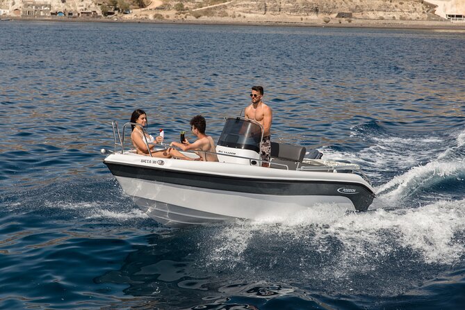 Self-Drive License-Free Boat Rental in Santorini from Vlichada - Fuel, the one cost that actually changes the total
