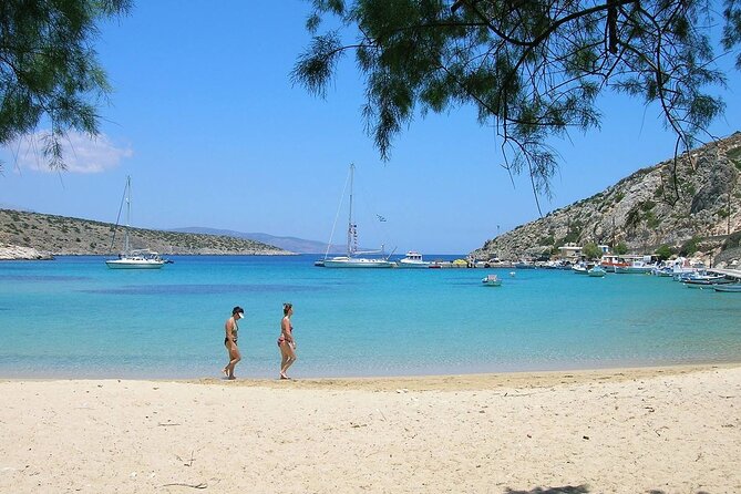 Semi-private Antiparos & Caves Blue Lagoon OR Rina Cave & Small Cyclades - Captain George, safety-first seating, and how the crew makes it feel personal