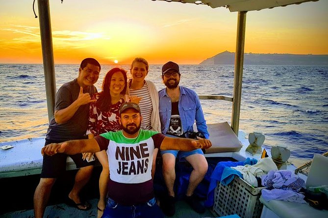 Semi - Private Fishing Tour (transportation included) - Sailing viewpoints: the Lighthouse and the Rock of Indian at Akrotiri
