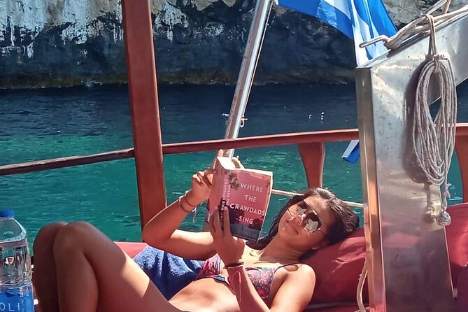 SEMIPRIVATE GALATEA tour Antiparos-Blulagoon-Despotiko-FREE DRINK - Stop 3: Blue Lagoon near Panteronisi for the Big Finale