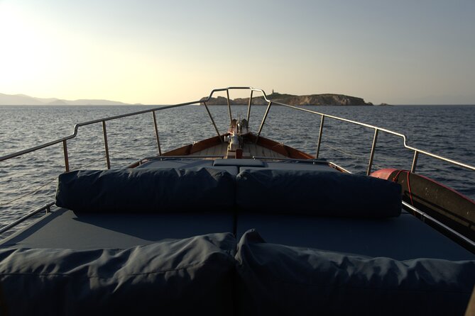 SemiPrivate Trip on 50ft Traditional Wooden Boat with Greek Lunch - Tsougrias Beach for the final swim, plus a possible chapel walk