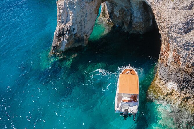 Shipwreck and Blue Caves- 8m Private Boat Tour (up to 11pax) - The Xygia Sulphur Waters stop you can request