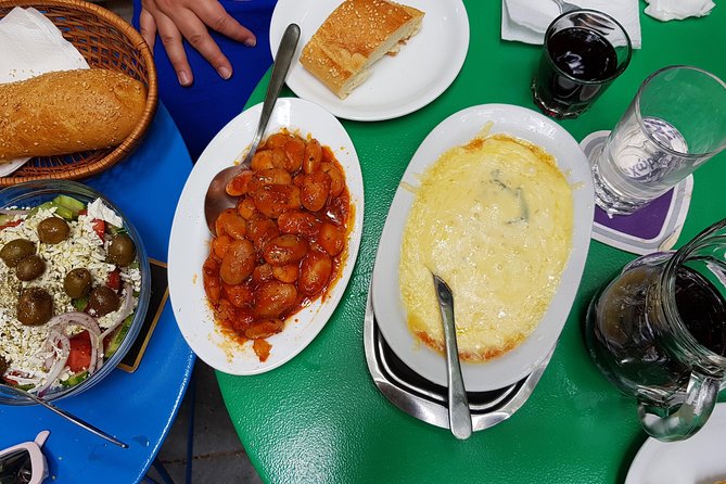 Small Group Greek Traditional Food Tour in Athens 20+ Tastings - Taverna lunch: gyros, barrel wine, ouzo, and the sweet handoff