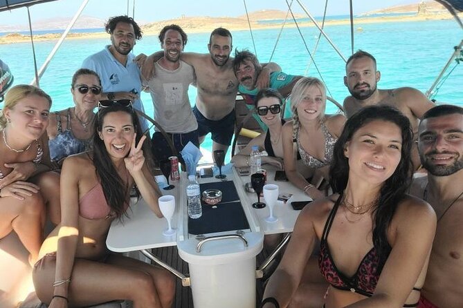 Small group,pass by Delos,swim in Rhenia,snap LVenice, free trans - Little Venice from the return ride