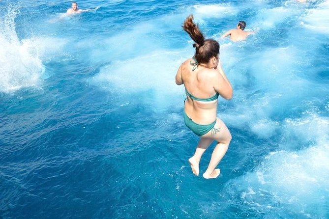 Sun & Sea All Inclusive 3 Hour Swimming Cruise (WITH PICK UP SERVICE) - Stop 3: Anthony Quinn Bay, caves, film history, and best views