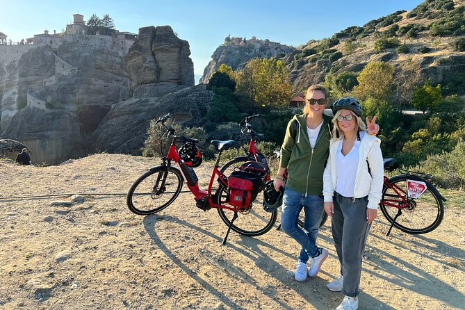 Sunset Meteora Tour on E-Bike - Entering Meteora on an e-bike, not a bus