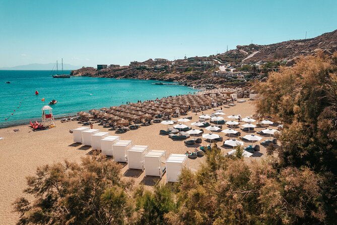Super Paradise Beach Mykonos Seaside Sunbed (3rd & 4th row) - Logistics That Make or Break Your Day: Timing, Finding Your Spot, and Getting Around