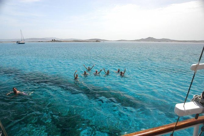 The Authentic Rhenia-Delos Cruise - Rhenia stop: long swim time with Greek BBQ onboard