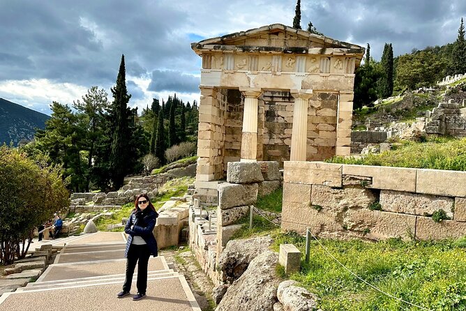 Thermopylae The battle of the 300 Spartans & Delphi Day Tour - Delphi archaeological site: where the views earn the climb