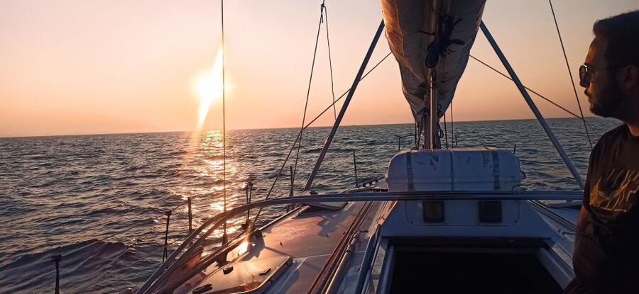Thessaloniki Sunset Cruise departing from Nea Michaniona - Aperitif Time: Wine or Champagne and Fruit That Actually Fits the Moment