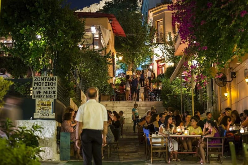 Traditional Greek Show in Plaka with Dinner - Inside the taverna: dinner that’s local, not fancy