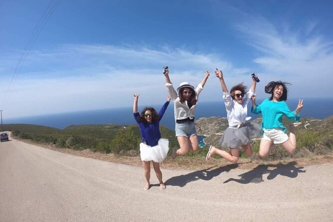 Zakynthos All Day Tour Shipwreck beach, view point-Blue Caves - Blue Caves Swim Time: Snorkel Chance, Fish Viewing, and Cave Pass-Through