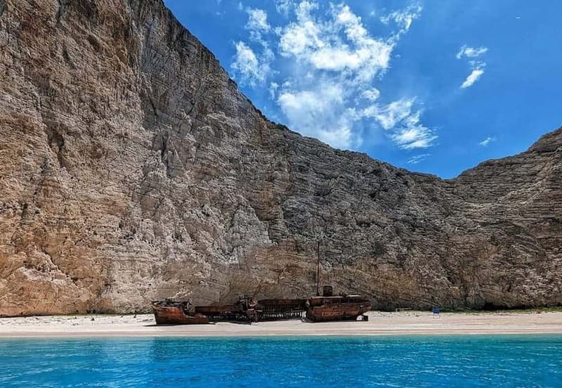 Zakynthos: Blue Caves and Navagio Bay Swim Cruise - Navagio Bay Shipwreck: A Short Window That Can Still Be Great