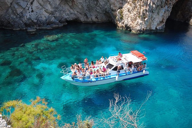 Zakynthos boat tour:Shipwreck& Local blue caves with 3 Swim Stops - Price and value: why about $36.30 can make sense