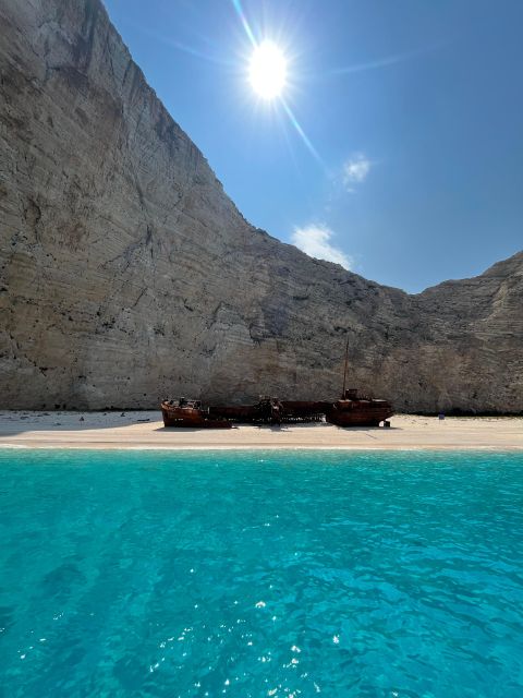 Zakynthos: Glass-Bottom Boat to Navagio, Caves & White Beach - Maravelia Cave: swim time and a light-filtering cave moment