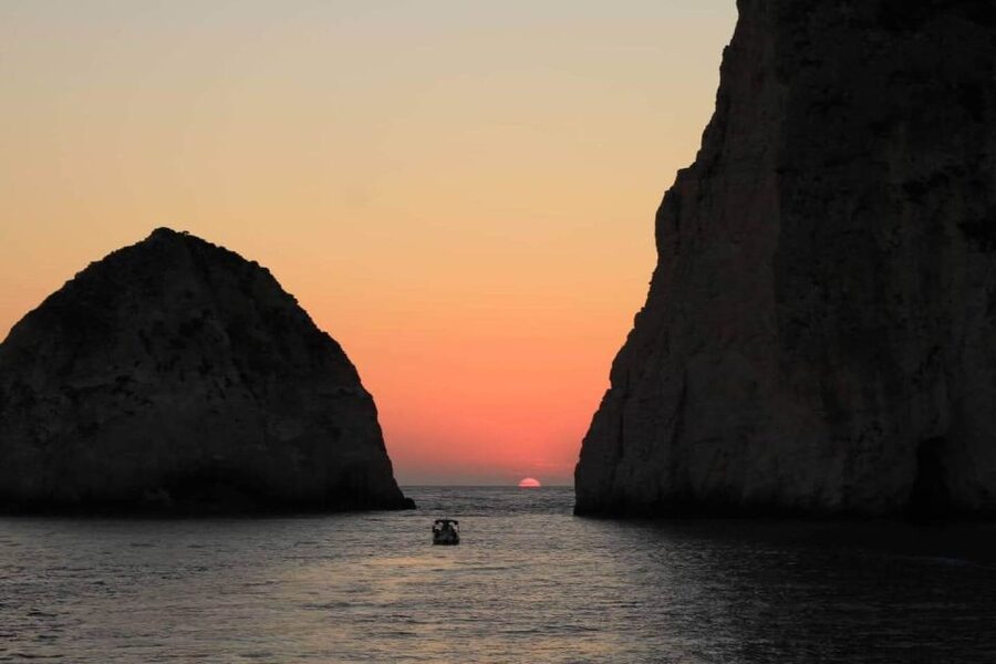 Zakynthos: Mizithres Sunset Cruise with Swimming & Turtles - Entering the Day at Agios Sostis, Then Getting Out to Sea