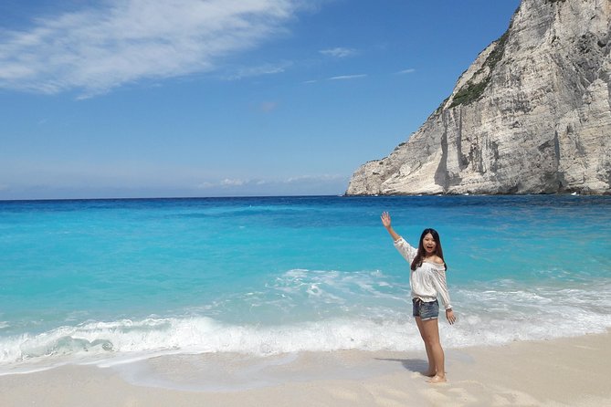 Zakynthos : One day small group tour to Navagio beach Blue Caves & top view - What to pack for rocky shores and choppy water