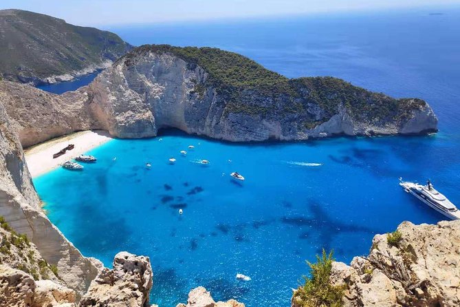 Zakynthos Small Group Tour Shipwreck and Blue Caves Land & Sea - Blue Caves and Maravelia Cave: The Swim Part You Actually Remember