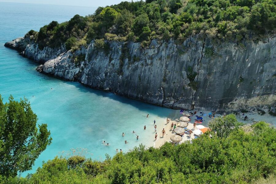 Zakynthos Small Group Tour Shipwreck & Blue Caves Land & Sea - Blue Caves inside the grotto system, not just a postcard pass