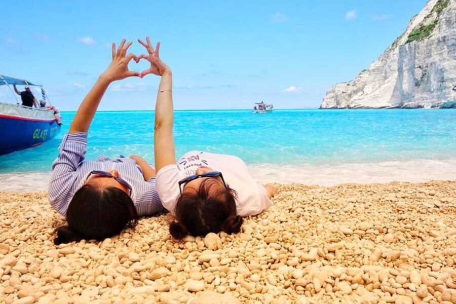 Zakynthos Small Group Tour Shipwreck & Blue Caves Land & Sea - Xigia sulfur beach: natural spa time with a drink stop