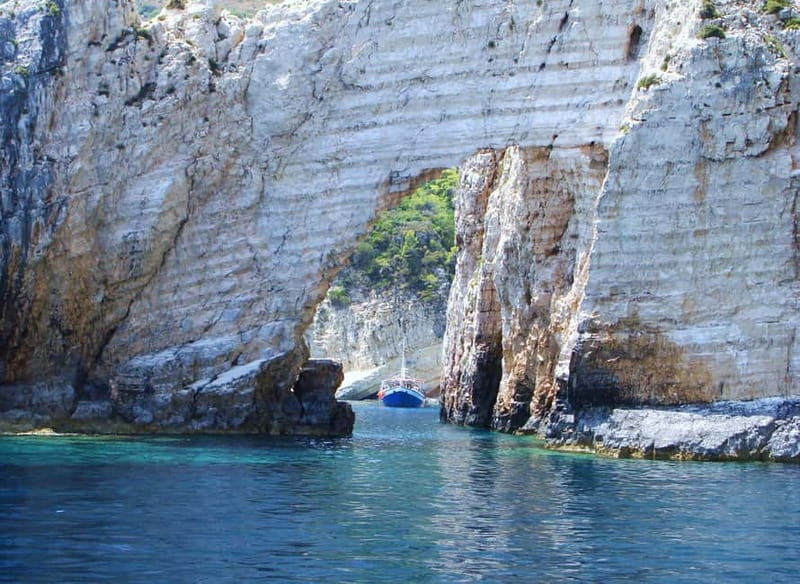Zakynthos: Sunset Cruise to Myzithres with Wine - Keri Caves and arches: the part you notice on the way