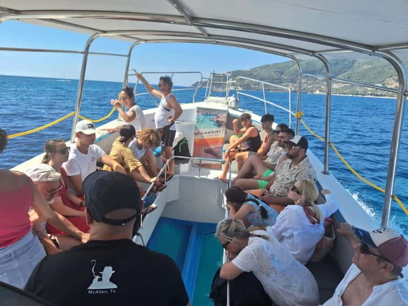 Zakynthos: Turtle Spotting, Marathonísi & Keri Caves Cruise - The glass-bottom boat: what you should expect