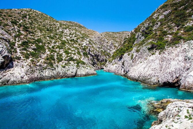 Zakynthos West Coast Tour and Navagio Bay - Face of Poseidon pass, Heart Cave, and the return to Porto Vromi