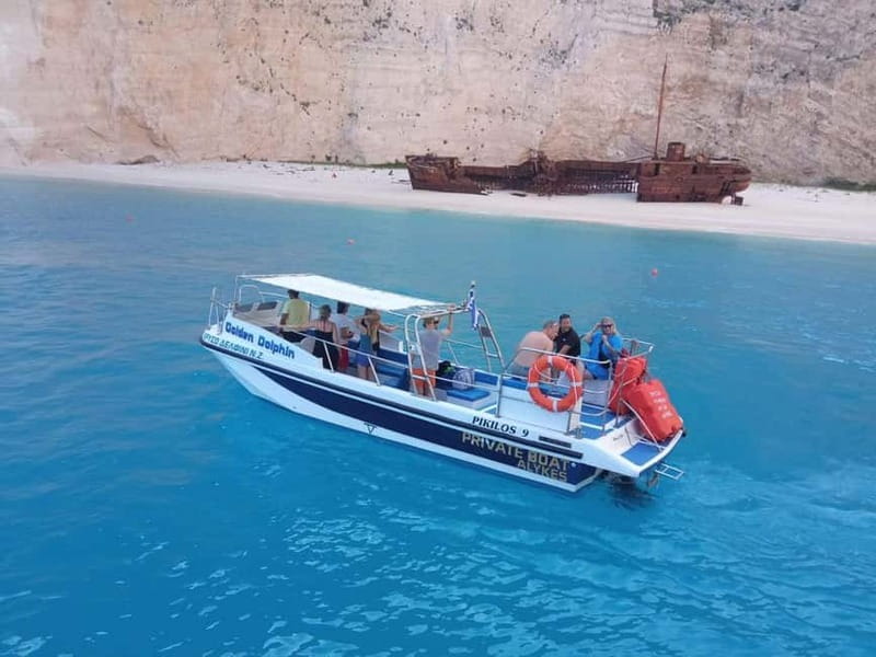 Zakynthos: Xigia, Navagio Shipwreck and Blue Caves Boat Tour - Navagio Shipwreck Bay: the photo stop that defines the trip